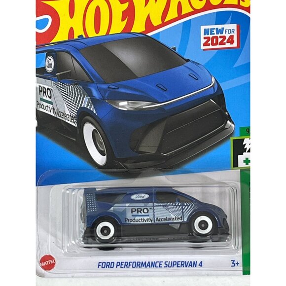 Hot Wheels Ford Supervan 4 Diecast 2024 Toy Car HW Green Speed New - Picture 2 of 9